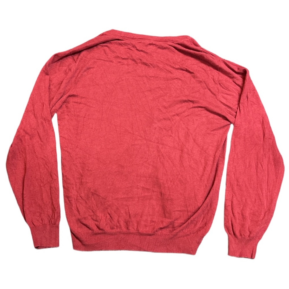 LRG men's red and white embroidered button-up cardigan, XXL. - Picture 5 of 5